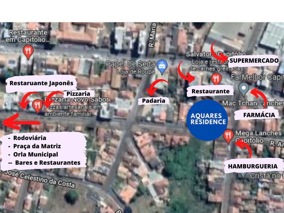 Aquares Residence - Apartamento Para Temporada Capitólio Екстериор снимка